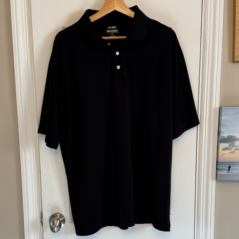 bolle golf tech Classic Black Polo Shirt